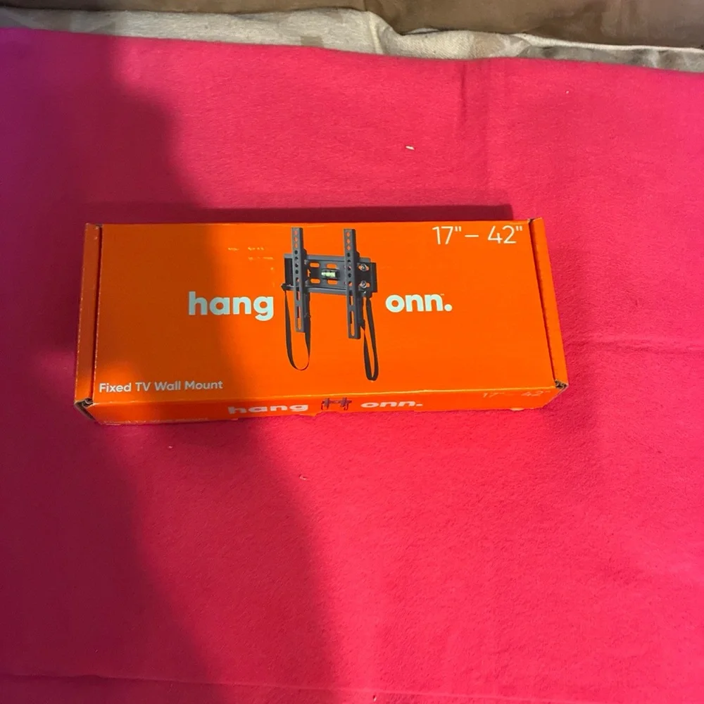 Orange Wall Mount Display Shelf